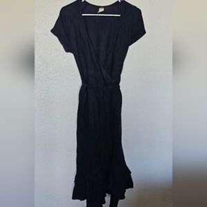 J. Crew Naby Blue Croosbody  Dress Garment 100 Linen